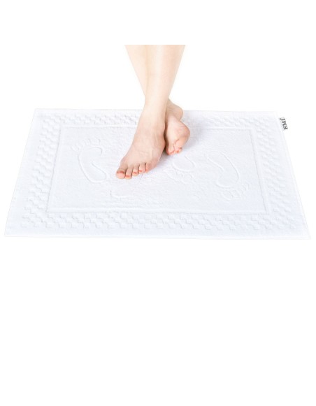 Kúpeľňový koberec biely EMI