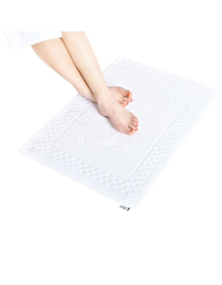 Kúpeľňový koberec biely EMI