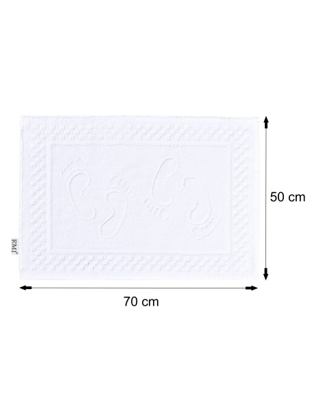 Kúpeľňový koberec biely EMI