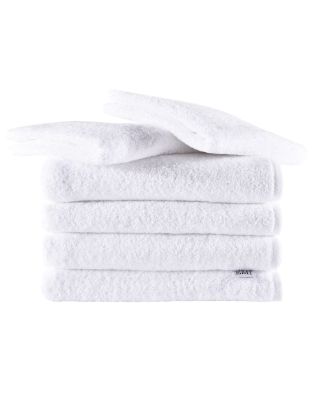 Sada uteráky a osušky bavlnené biele 4 ks 50 x 100 cm + 2 ks 70 x 140 cm EMI