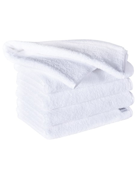 Sada uteráky a osušky bavlnené biele 4 ks 50 x 100 cm + 2 ks 70 x 140 cm EMI