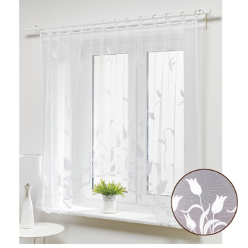 Záclona Tulipány 300 x 150 cm biela