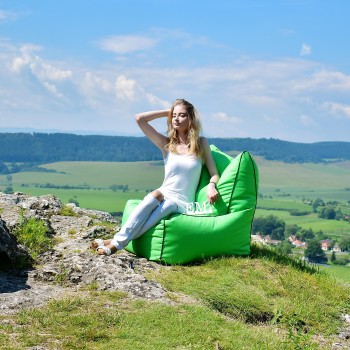 Sedací vak stolička nylonová zelená EMI