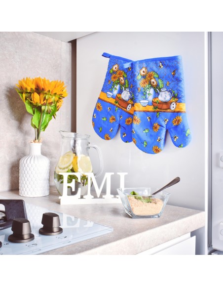 Rokavica standardna modra sončnica