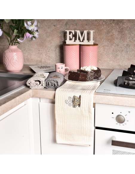 Krpice vafelj za posodo coffe set 3kose