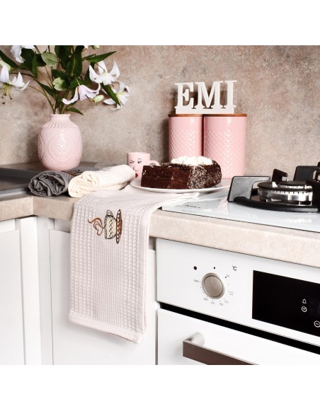 Krpice vafelj za posodo coffe set 3kose