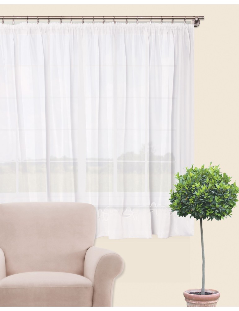 Záclona Winter 300 x 160 cm biela