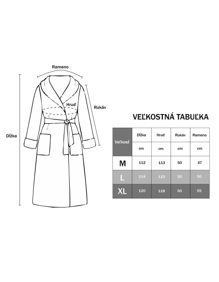 kvalitný bavlnený župan