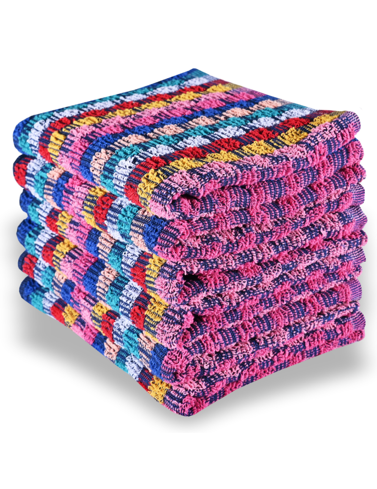 Sada farebných bavlnených uterákov 6 ks 50x70 cm Colorissima