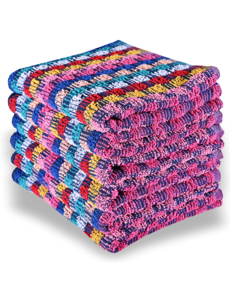 Sada farebných bavlnených uterákov 6 ks 50x70 cm Colorissima