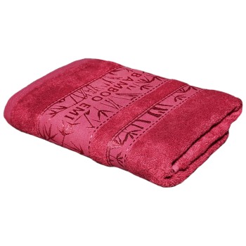 Uterák bamboo bordový 50x100 cm EMI