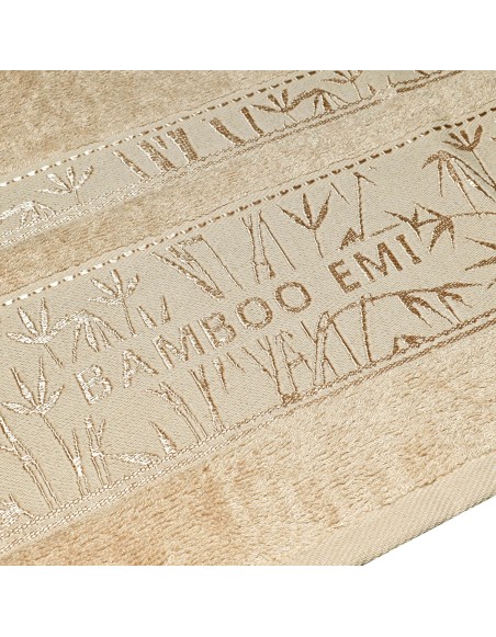 Sada 2 kusov svetlohnedej bambusovej osušky a uteráka EMI