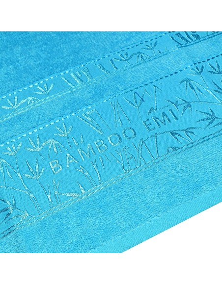 Sada tyrkysových bambusových osušiek a uterákov EMI