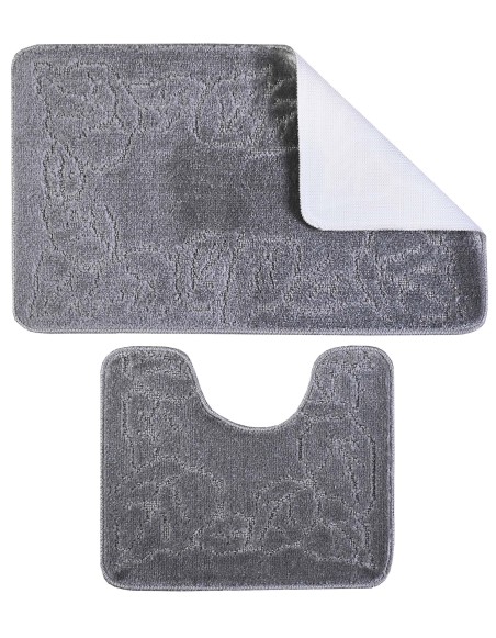 Kúpeľňové predložky set 2 kusov Tania sivé