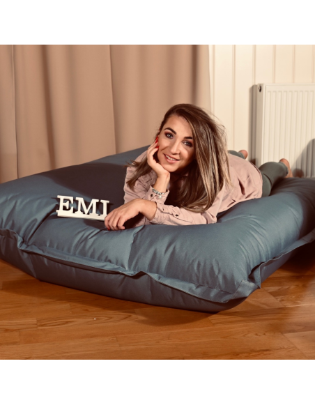 Sedací vak vankúš sivý EMI
