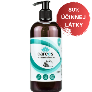 Dezinfekčný roztok na ruky 400 ml s dávkovačom CAREES