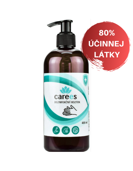 Dezinfekčný roztok na ruky 400 ml s dávkovačom CAREES