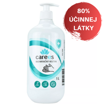 Dezinfekčný roztok na ruky 1000 ml s dávkovačom CAREES