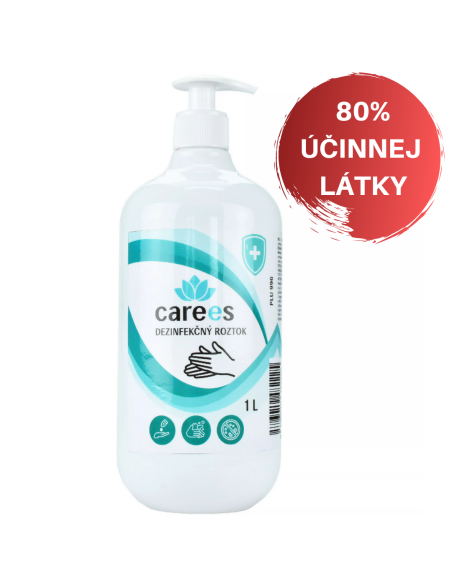 Dezinfekčný roztok na ruky 1000 ml s dávkovačom CAREES