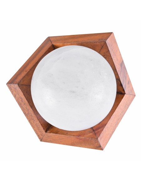 Soľná lampa Mesiac