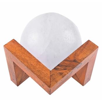 Soľná lampa Mesiac