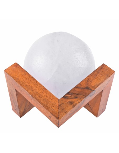 Soľná lampa Mesiac