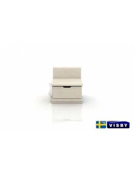 Nočný stolík borovicový Arhus s jednou zásuvkou - Visby