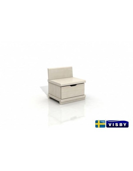 Nočný stolík borovicový Arhus s jednou zásuvkou - Visby