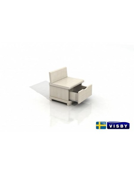 Nočný stolík borovicový Arhus s jednou zásuvkou - Visby