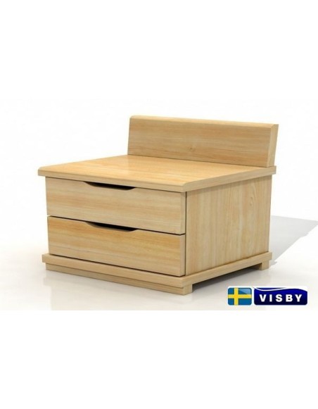 Nočný stolík borovicový Arhus sdvomi zásuvkami - Visby