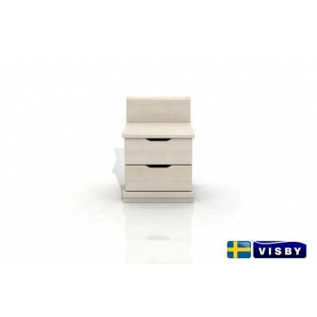 Nočný stolík borovicový Arhus sdvomi zásuvkami - Visby