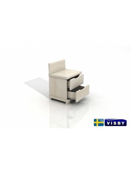 Nočný stolík borovicový Arhus sdvomi zásuvkami - Visby