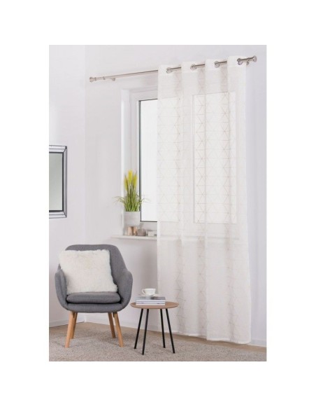 Záclona Prizma 140 x 260 cm biela