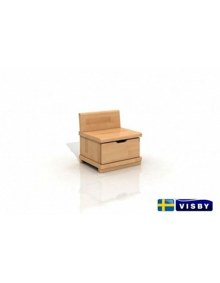 Nočný stolík bukový Arhus s jednou zásuvkou - Visby