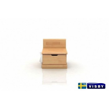 Nočný stolík bukový Arhus s jednou zásuvkou - Visby