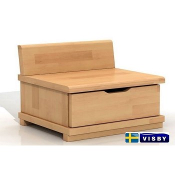 Nočný stolík bukový Arhus s jednou zásuvkou - Visby
