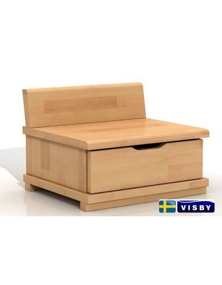 Nočný stolík bukový Arhus s jednou zásuvkou - Visby