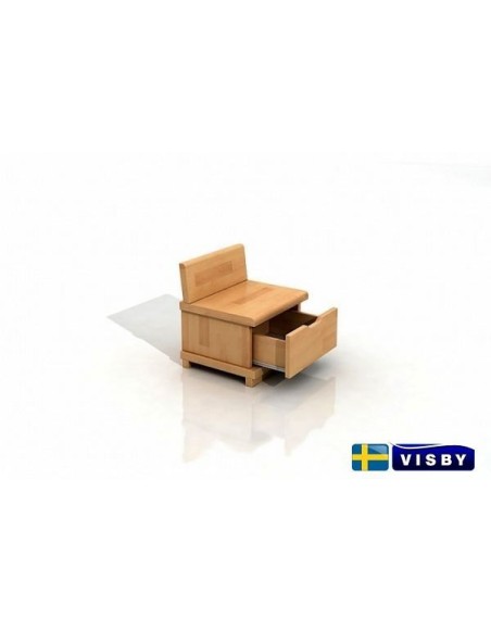 Nočný stolík bukový Arhus s jednou zásuvkou - Visby