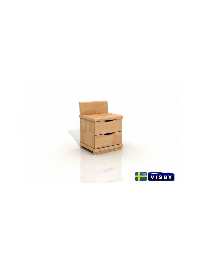 Nočný stolík bukový Arhus s dvomi zásuvkami - Visby