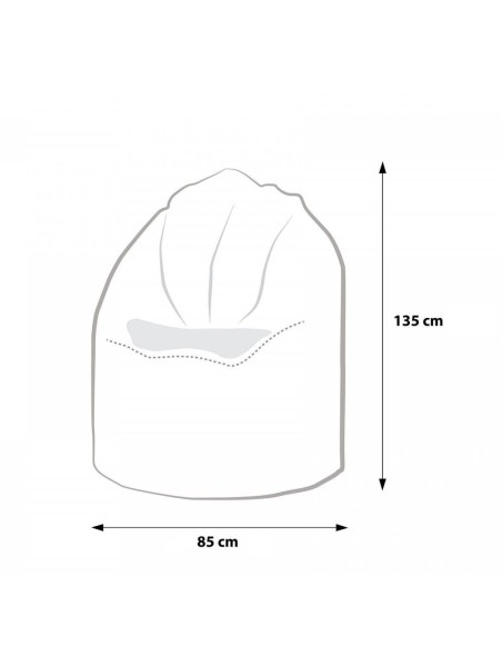 Sedací vak hruška ružová EMI