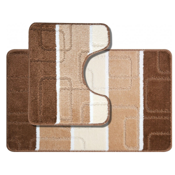 Kúpeľňové predložky set 2 kusov Atria hnedé EMI