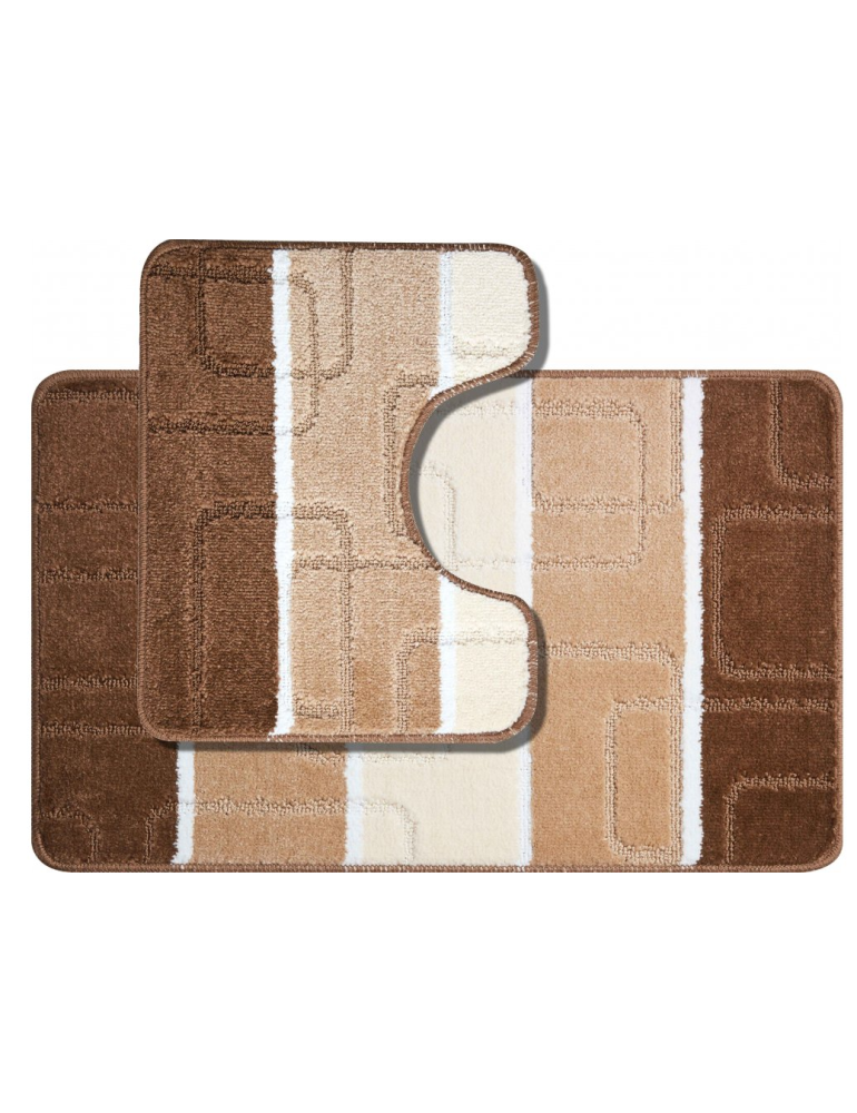 Kúpeľňové predložky set 2 kusov Atria hnedé EMI