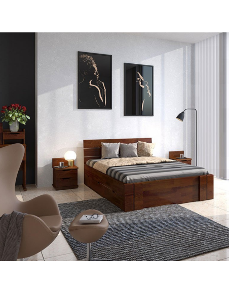 Postel_z_masivu_borovicova_orech_Arhus_High_so_zasuvkami