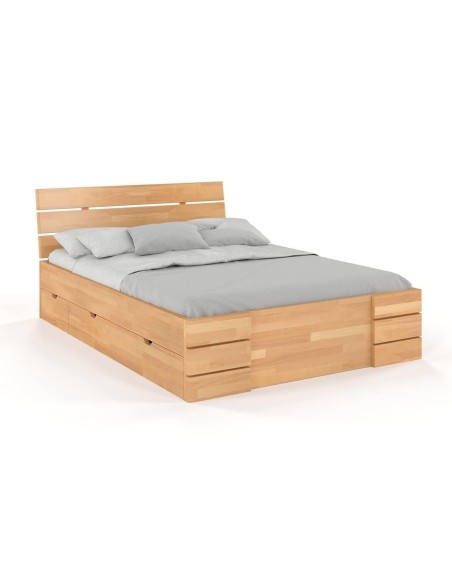 Postel_z_masivu_bukova_Sandemo_High_so_zasuvkami_Visby