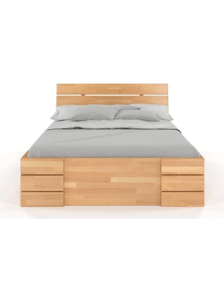 Postel_z_masivu_bukova_Sandemo_High_so_zasuvkami_Visby