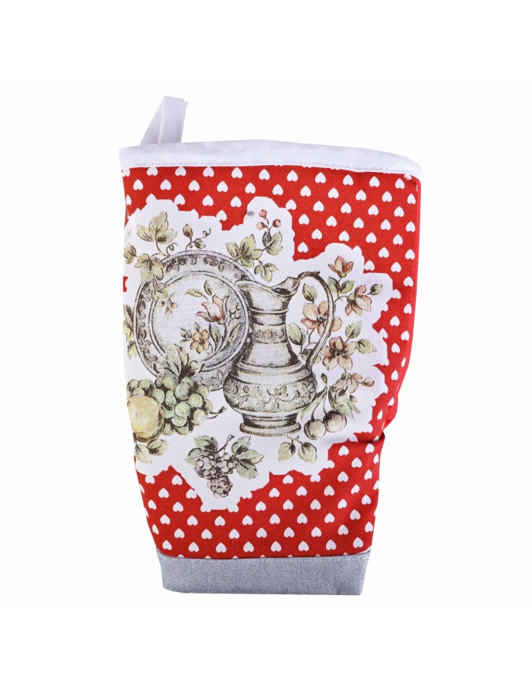 Chňapka žabka tanier červená