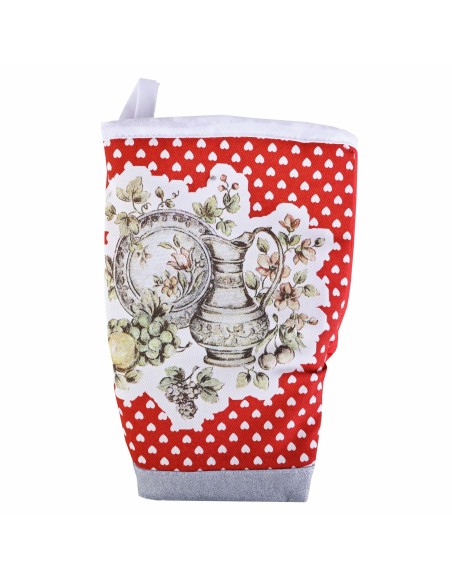 Chňapka žabka tanier červená