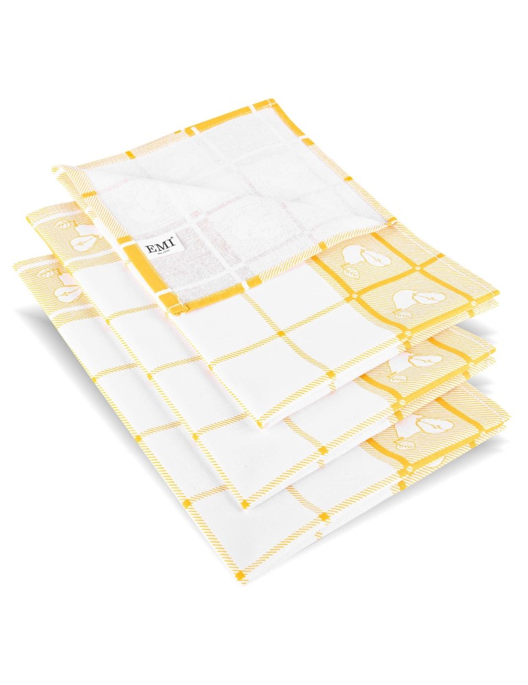 Utierky na riad Hruška žltá set 3 ks EMI