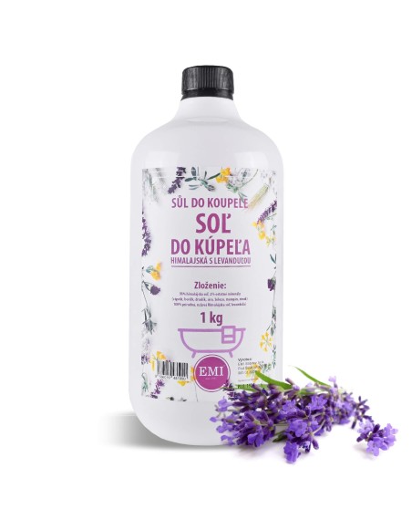 Himalájska soľ do kúpeľa s levanduľou 1 kg