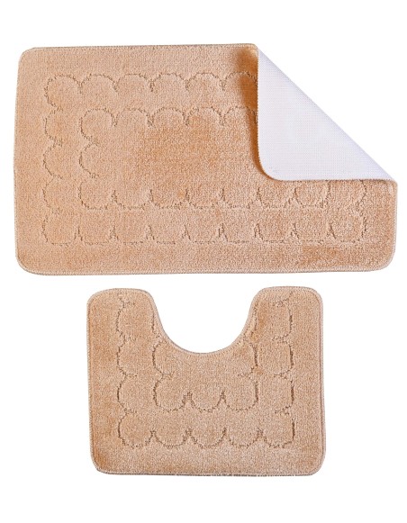 Kúpeľňové predložky set 2 kusov Castor hnedé